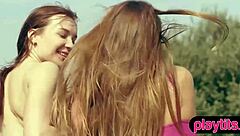 Janeth Tense and Nicole Fox Best Lesbian Outdoor Scene Ever