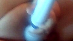 at home, i fuck my wife with toys until she cums hard