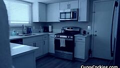 velma gives sloppy deepthroat blowjob in costume