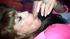 Cock crazed crossdresser worships huge dick