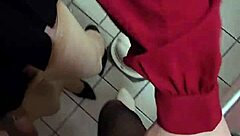 Ladyboy Blowjob Shoots Semen On Legs