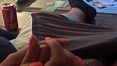 trimmed video of handjob and masturbation session