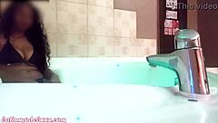 Big Tits Model in Jacuzzi Photoshoot