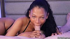 Eden West Gives Detailed POV Blowjob To Monster Cock, Finishing With Cumshot