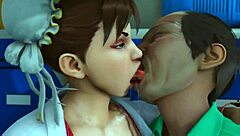 Chun Li Engages in Street Fighter Battle Scenes