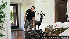 August Ames Fucks Brother-in-Law Keiran Lee Intensely In Office!