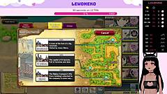 vtuber lewdneko gets creampie while playing evenicle game moaning