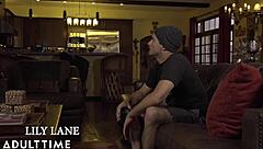 Lily Lane lets her nosy stepson catch her in a rough moment