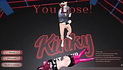 Kinky Wrestling Hentai Game with Brutal Pegging Action