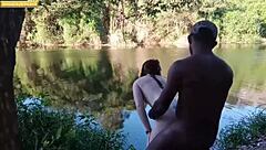 Friend Takes Me to Woods for Passionate Unprotected Sex. Cum Lands on My Face in Secret Encounters.