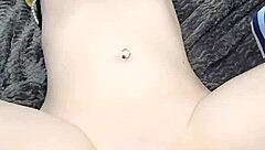 This amateur gets machine fucked in a homemade portrait