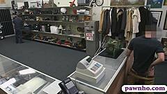 Huge tits blonde gets railed by pawn man on hidden cam.
