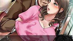 pretty bouncing office beauty reveals her secret on the train in this compilation