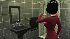 japanese stepmom catches stepson masturbating then they interact in hentai