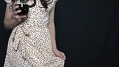 Hotwife's pussy licked in interracial scene.