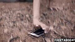 Do these hot babes Emily Willis lick each other's trimmed pussies outdoors?