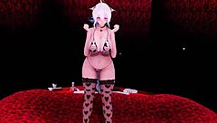 This sexy cow girl hentai is hot!