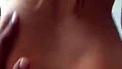 Young latina with small tits tasting big black cock