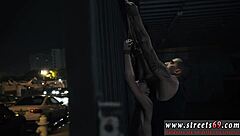 bound teen 18+ fuck doll in glasses gets foot worship and domination!