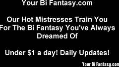 femdom teaches slut to suck cock