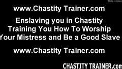 Bound Cock in Femdom Bondage Play with Toys from POV