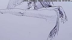 i sketched two sexy latina girls in lingerie on webcam