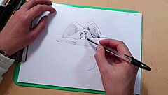 i sketched two sexy latina girls in lingerie on webcam