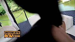 Pov Outdoor Sex Reunion with Footjob Babe Veronica Leal in Detail.