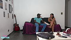 Barely made it in before getting pounded by a horny pornstar