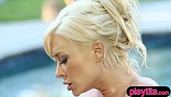 oh wow, my busty trophy wife got drilled by her masseuse outdoors, bent over and all!