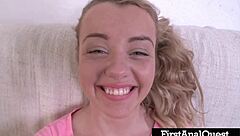 Hey, first anal got this teen 18+ pussy dripping wet already?