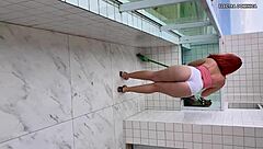 Naughty maid's big ass drives me wild.