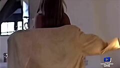 Sexy Blonde Rita Faltoyano Gives Blowjob and Masturbates in Lingerie.