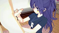 Blue Archive Thicc Thigh Yuuka In Detailed 3D Hentai Anime Scenes