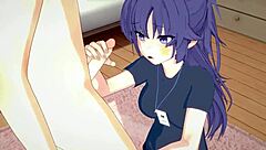 Blue Archive Thicc Thigh Yuuka In Detailed 3D Hentai Anime Scenes