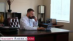 Mandy waters seduces co-worker with assets for beach day