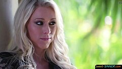 Saucy blonde babe feels so wild fucking hard at the office desk