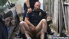 Will Police Officers Dominate Black Guy At Work?