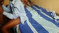 ebony teen moans on big black cock in missionary homemade