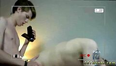 Gay Porn Movie: White Men Bareback Buddies in Live Fuck Show