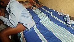 ebony teen moans on big black cock in missionary homemade