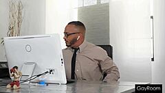 Gamer Stepson Rides Stepdad's Black Cock in Interracial Assplay Scene