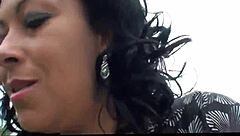 Danica Collins reveals curves in British country stockings