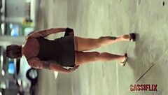 I showed my pussy in the car, then he fucked me.