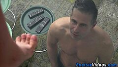 European Babe Kisses Before Giving Detailed Footjob And Riding With Cumshot