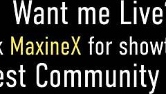 Maxine X blows Scott Rhodes cock before testing fuck machine