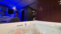 Fat motel maid fucks on jacuzzi for 20 bucks