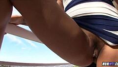 amazing brunette mom with big tits cheating