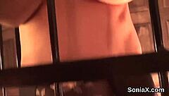 sonia shows off big tits