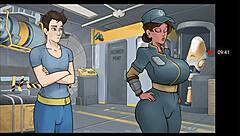 Deep Vault 69 Hentai Game Features 3some with Big Tits in Fallout Parody.